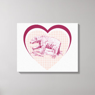 Polar bear canvas print