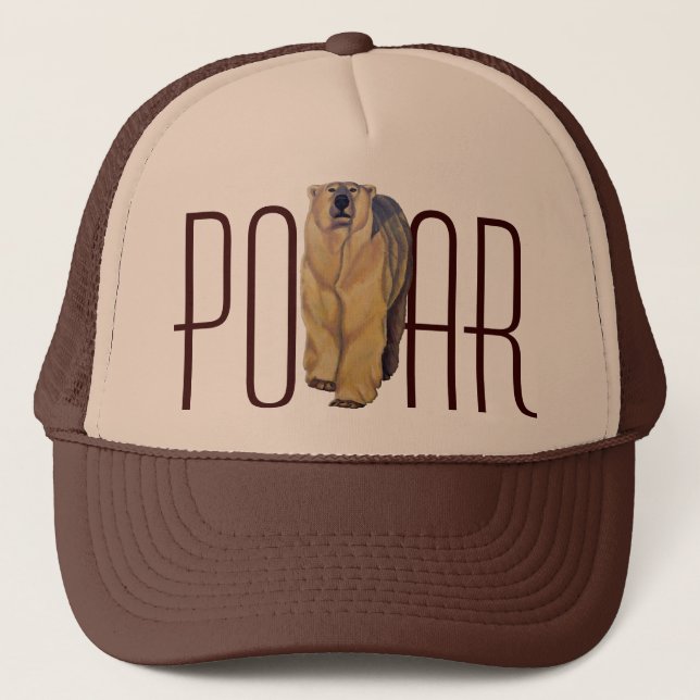 Polar Bear Caps & Hats Wildlife Art Hat (Front)