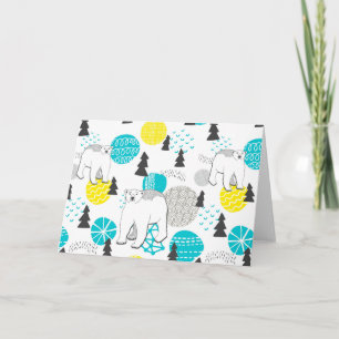 Polar bear card