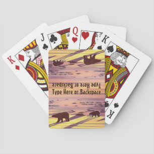Polar Bear Cards Personalised Bear Playing Cards