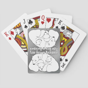 Polar Bear Cards Personalised Bear Playing Cards