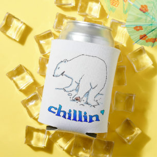 Polar Bear chillin can cooler