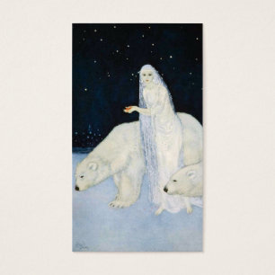 Polar Bear Christmas Gift Tags Cards Edmund Dulac