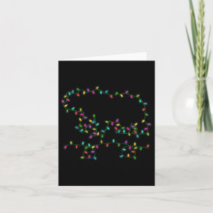 Polar Bear Christmas Holiday Design Xmas Lighting  Card