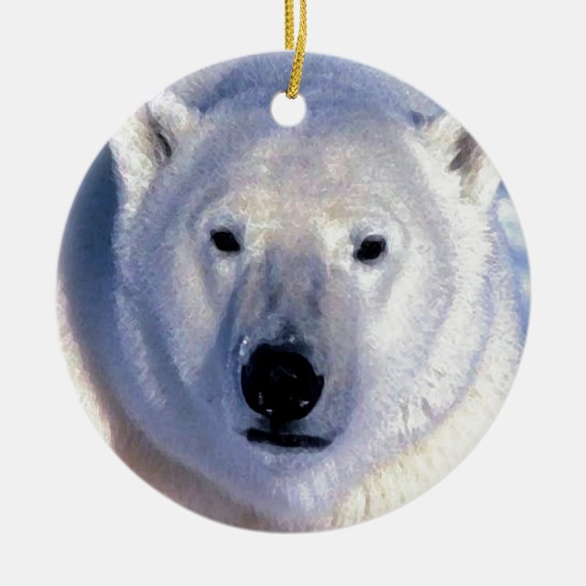 Polar Bear Christmas Ornaments (Front)