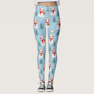 Polar Bear Christmas Pajama Pants - Blue PJs