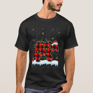 Polar Bear Christmas Santa Hat Cute Animals Xmas T-Shirt