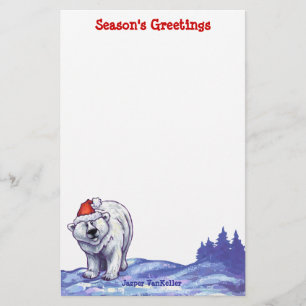 Polar Bear Christmas Stationery