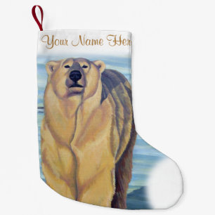 Polar Bear Christmas Stocking Custom Bear Stocking
