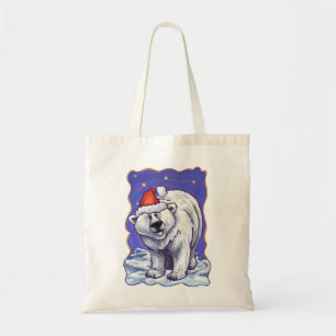 Polar Bear Christmas Tote Bag