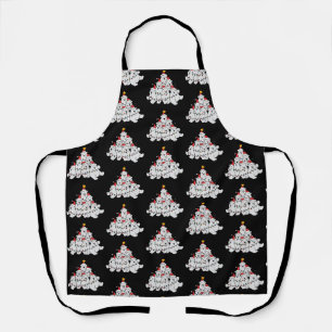 Polar Bear Christmas Tree Funny Animal Bears Apron