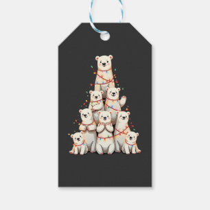 Polar Bear Christmas Tree Merry Christmas Xmas Gift Tags