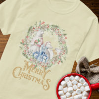 Polar Bear Christmas Wreath T-Shirt