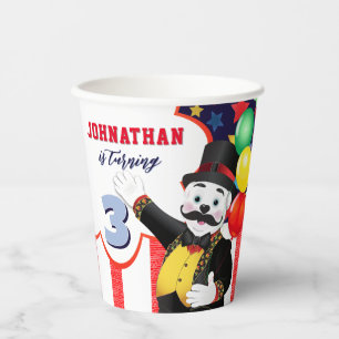 Polar Bear Circus Kids Birthday  Paper Cups