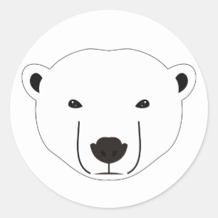 Polar Bear Classic Round Sticker