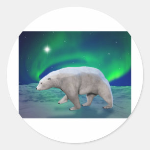 Polar Bear Classic Round Sticker