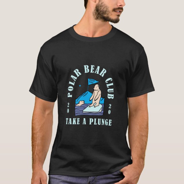 Polar Bear Club Take A Plunge 2020 Funny Holiday V T-Shirt (Front)
