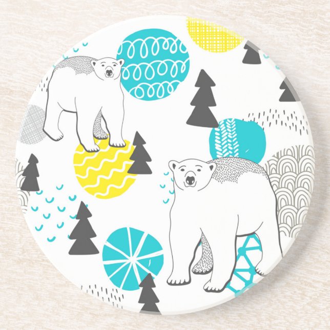 Polar bear coaster (Front)