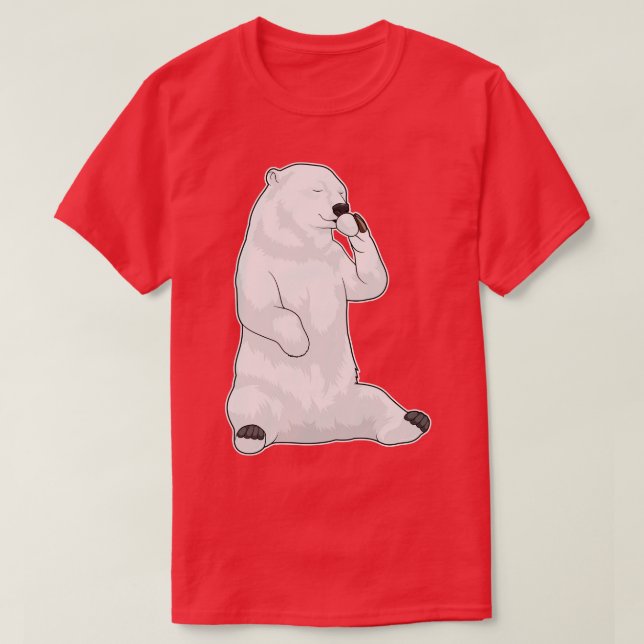 Polar bear Coffee Cup T-Shirt (Design Front)