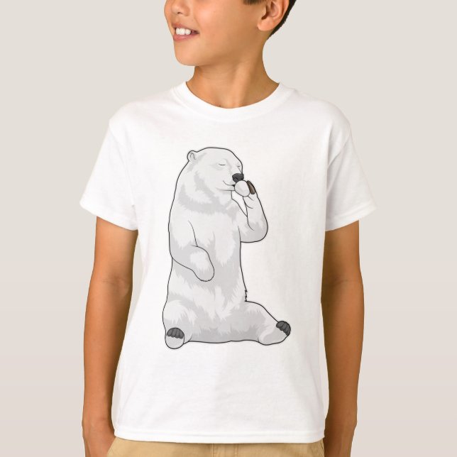 Polar bear Coffee Cup T-Shirt (Front)