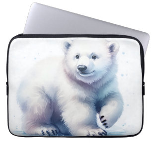 Polar Bear Cool Calm & Unstoppable Laptop Sleeve