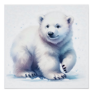 Polar Bear Cool Calm & Unstoppable Poster