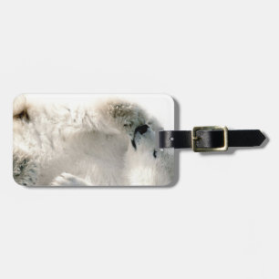 Polar Bear Cub Cute Animal Arctic Frozen Winter Luggage Tag