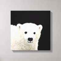 Polar Bear Cub Painting - Original Wildlife Art