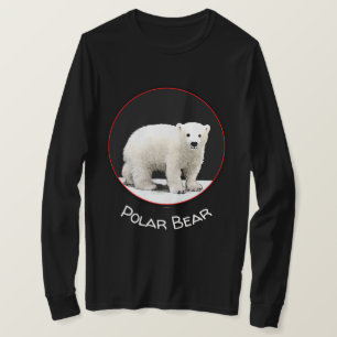 Polar Bear Cub Painting - Original Wildlife Art T-Shirt
