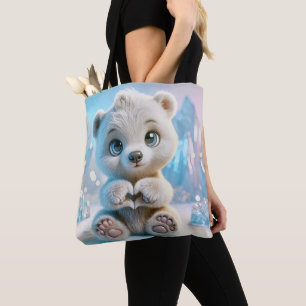 Polar Bear Cub  Tote Bag