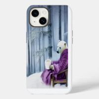 Polar Bear Drinking Coffee