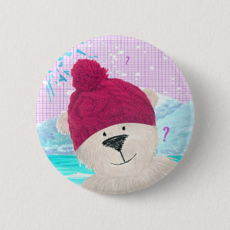 Polar Bear dude 6 Cm Round Badge