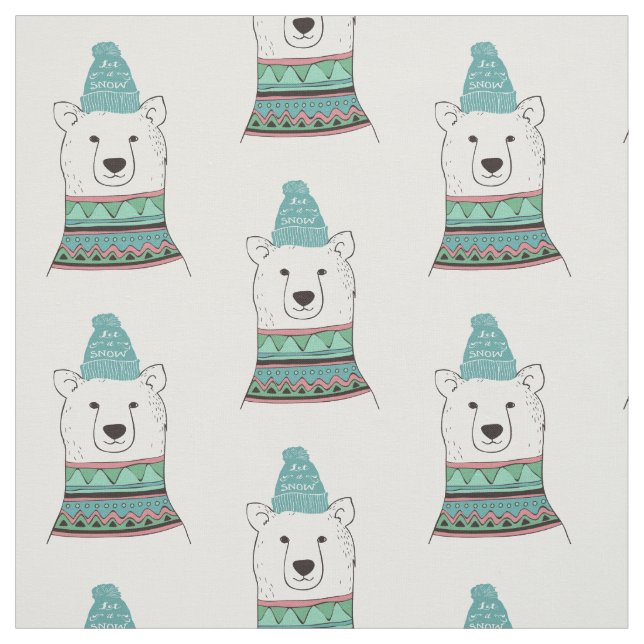 Polar Bear Fabric (Swatch)