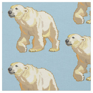 polar bear fabric