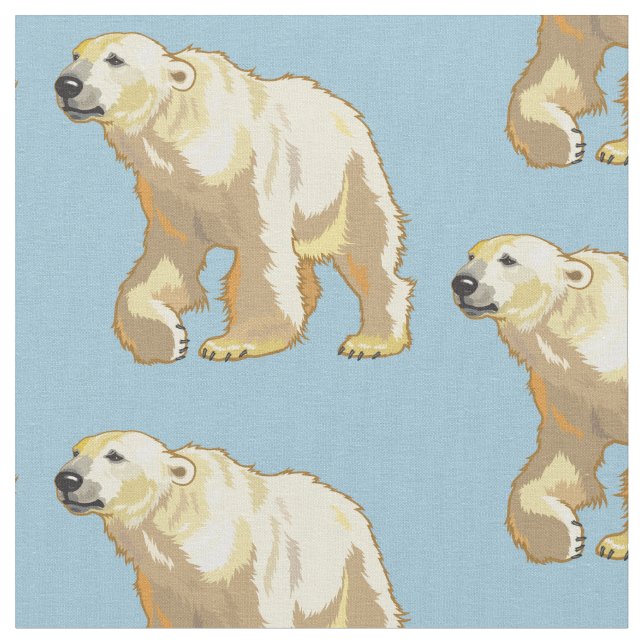 polar bear fabric (Close Up)