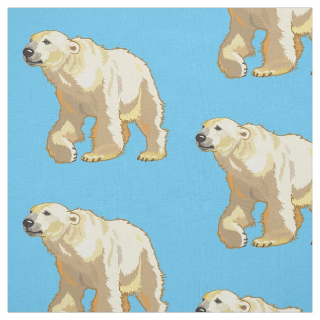 polar bear fabric (Swatch)