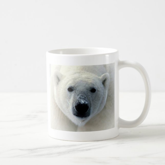 Polar Bear Face Coffee Mug (Right)