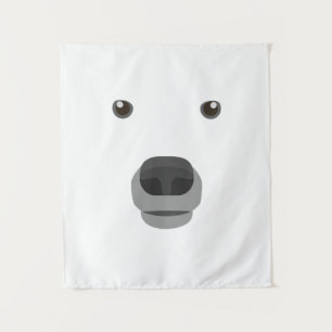 Polar Bear Face Costume Carnival Fancy Children . Tapestry