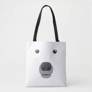 Polar Bear Face Costume Carnival Fancy Children . Tote Bag