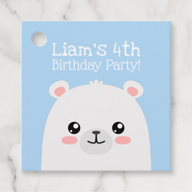 Polar bear favour tags (Front)