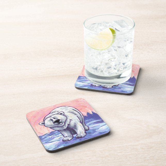 Polar Bear Gifts & Accessories Coaster (Right Side)