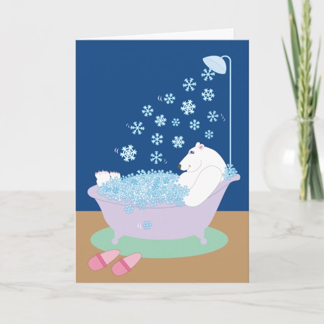 Polar Bear Greeting Card (Front)
