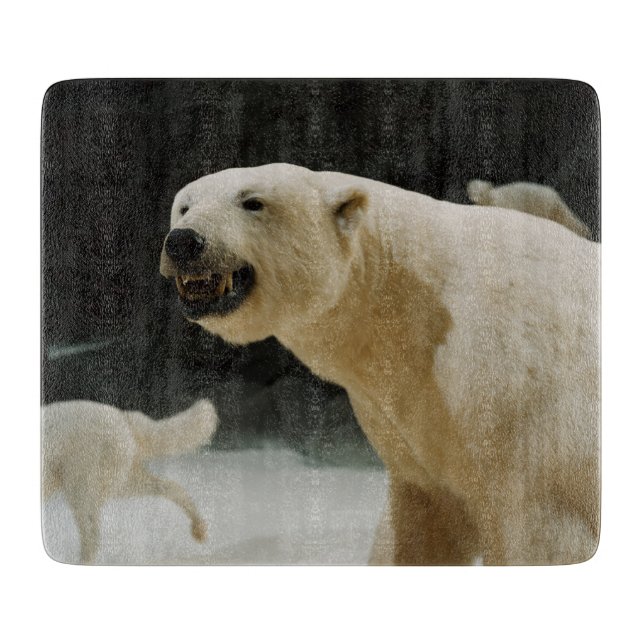 Polar Bear Grin Cutting Board (Front)