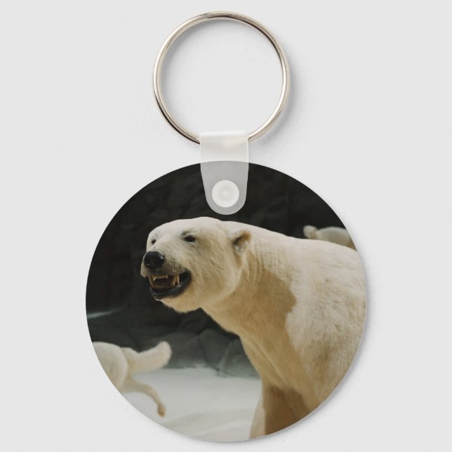 Polar Bear Grin Key Ring (Front)