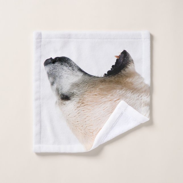 Polar bear growl wash cloth (Wash Cloth)