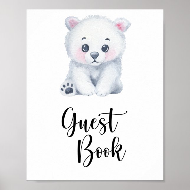 Polar bear - guest book (Front)