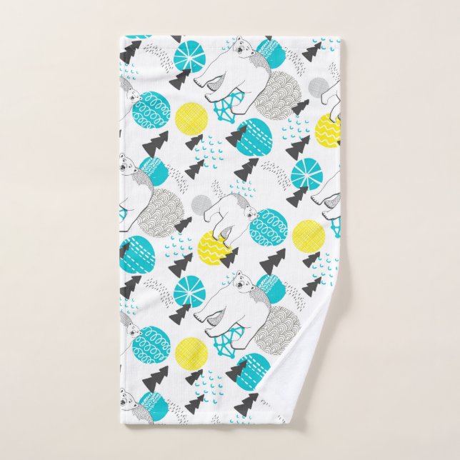 Polar bear hand towel (Hand Towel)