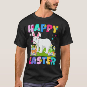 Polar Bear   Happy Easter Bunny Polar Bear Easter  T-Shirt