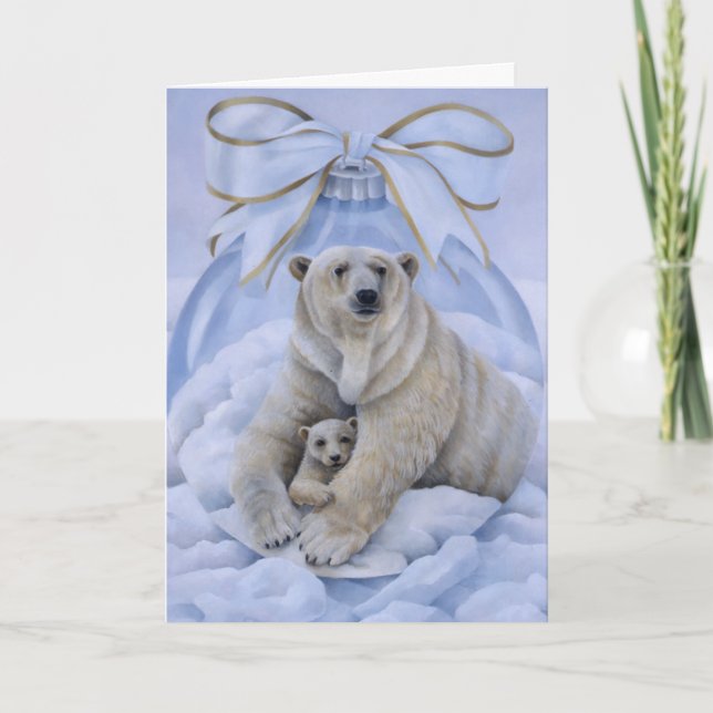 Polar Bear Holiday Card (Front)