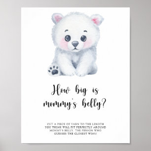 Polar bear - How big is mummy's belly game Poster